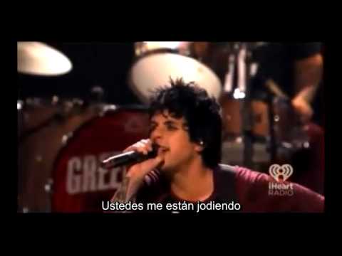 Green Day: "I'm not fucking Justin Bieber you motherfuckers!" iHeartRadio 2012 SUBTITULADO Español