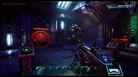 RF-07 Skorpion vs Security-1 Bot - System Shock (Remake)