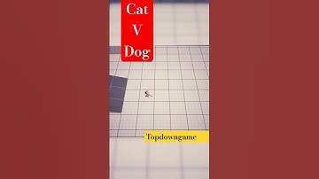 Cat vs Dogs😸  | Topdown action game Strike day out  #devlog part3 #gaming l