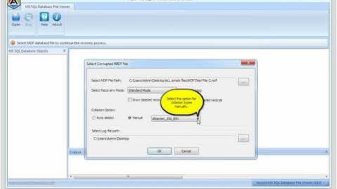 SQL Viewer to Open MS SQL Database MDF & LDF File in SQL Server | Aryson