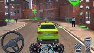 City Taxi Sim 3D - Realistic Car Driving Games Android iOS Gameplay #66 screenshot 2