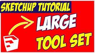 02 Command Functions on the Large Toolbar Set - Sketchup Tutorial House