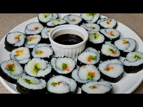 Homemade Sushi Recipe in detail - step by step in Hindi | घर पर जापानी सुशी बनाने की विधि