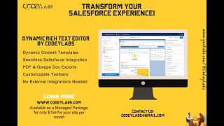 Salesforce Document Generation Create Docs Natively On Any Object Lightning Dynamic Editor