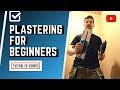 Learn How To Plaster A Wall For Beginners (START TO FINISH)