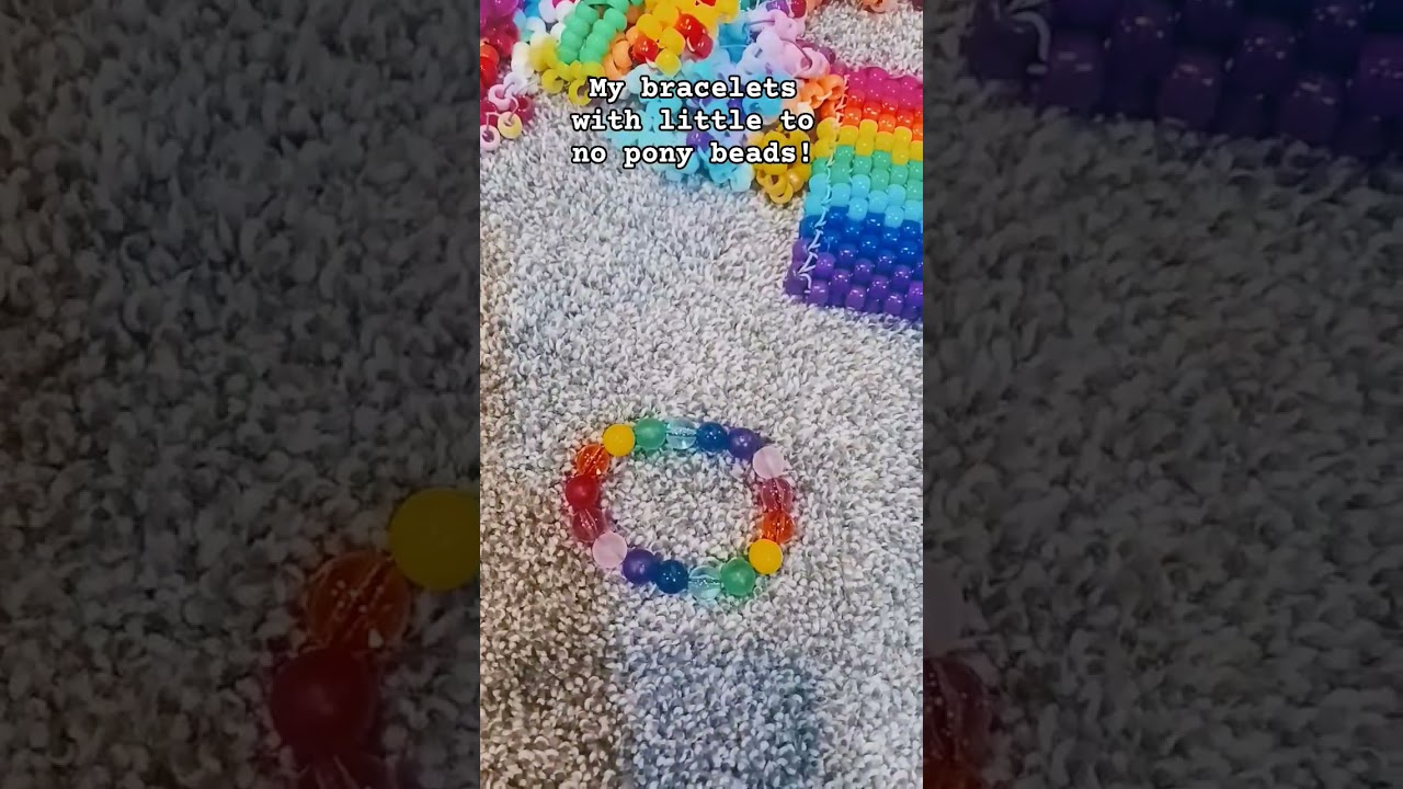 my bracelets w little to no pony beads #bracelet #beads #kandi #kandikid #cosplay #furry