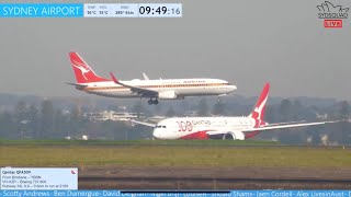 LIVE  SydSquad   Plane Spotting @ Sydney Airport w/ Tim + ATC!