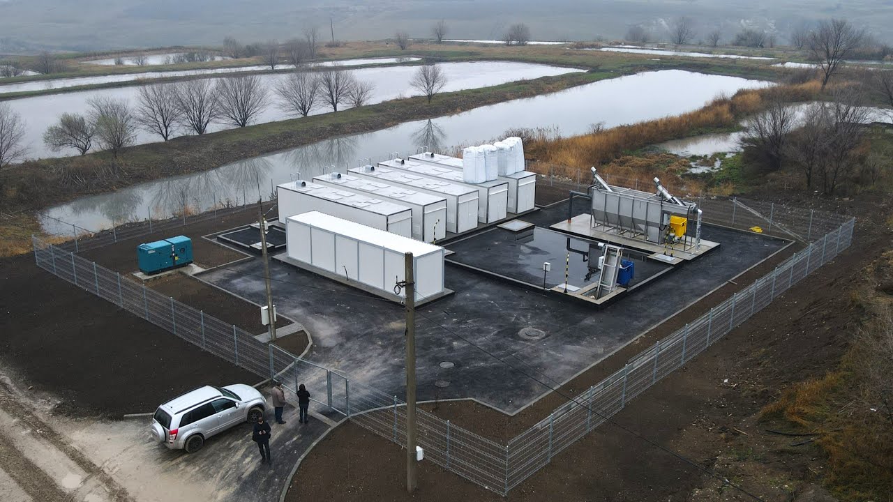 Noua stație de epurare a apelor uzate din orașul Florești