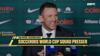 Full Tony Popovic Presser - Socceroos Squad Announcement | #FIFAWorldCup2026 #FIFAWorldCup