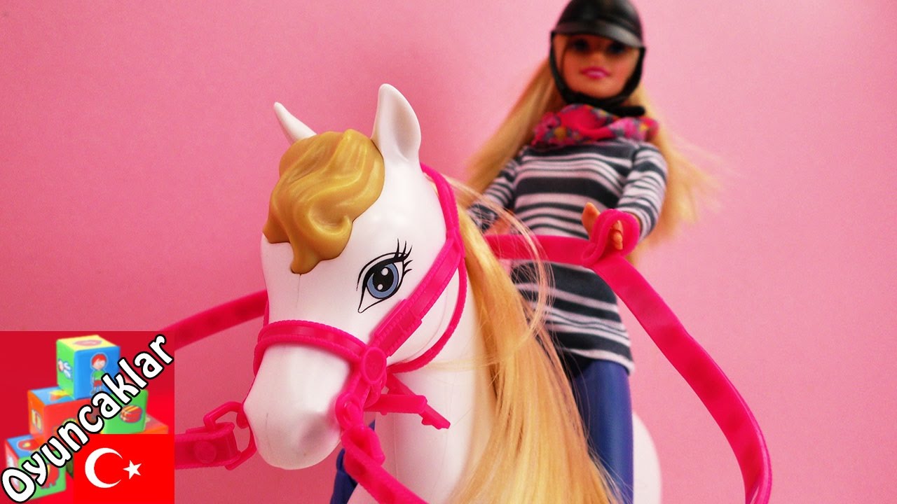 Harika Barbie ÜrünleriYeni Oyuncak Seti Barbie Ve Atı! Türkçe