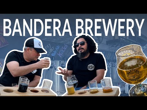 Bandera Brewery -  visiting with the brewer and owner!