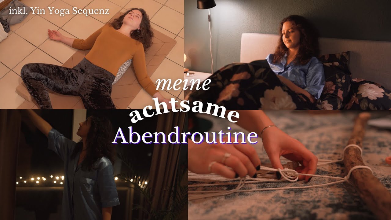 Meine ruhige und achtsame Abendroutine ✨ Besser Schlafen und Kopfkarusell ausschalten