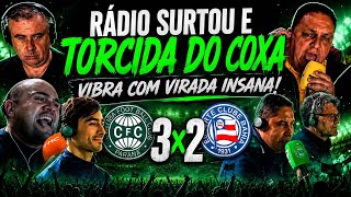 Reações do Rádio 🔥 Rádio e torcida enlouquecem no Coritiba 3x2 Bahia | Brasileirão Série A