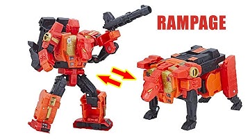 Transformers Toys | RAMPAGE: ROBOT and TIGER Mode | Combiner Wars PREDAKING POTP