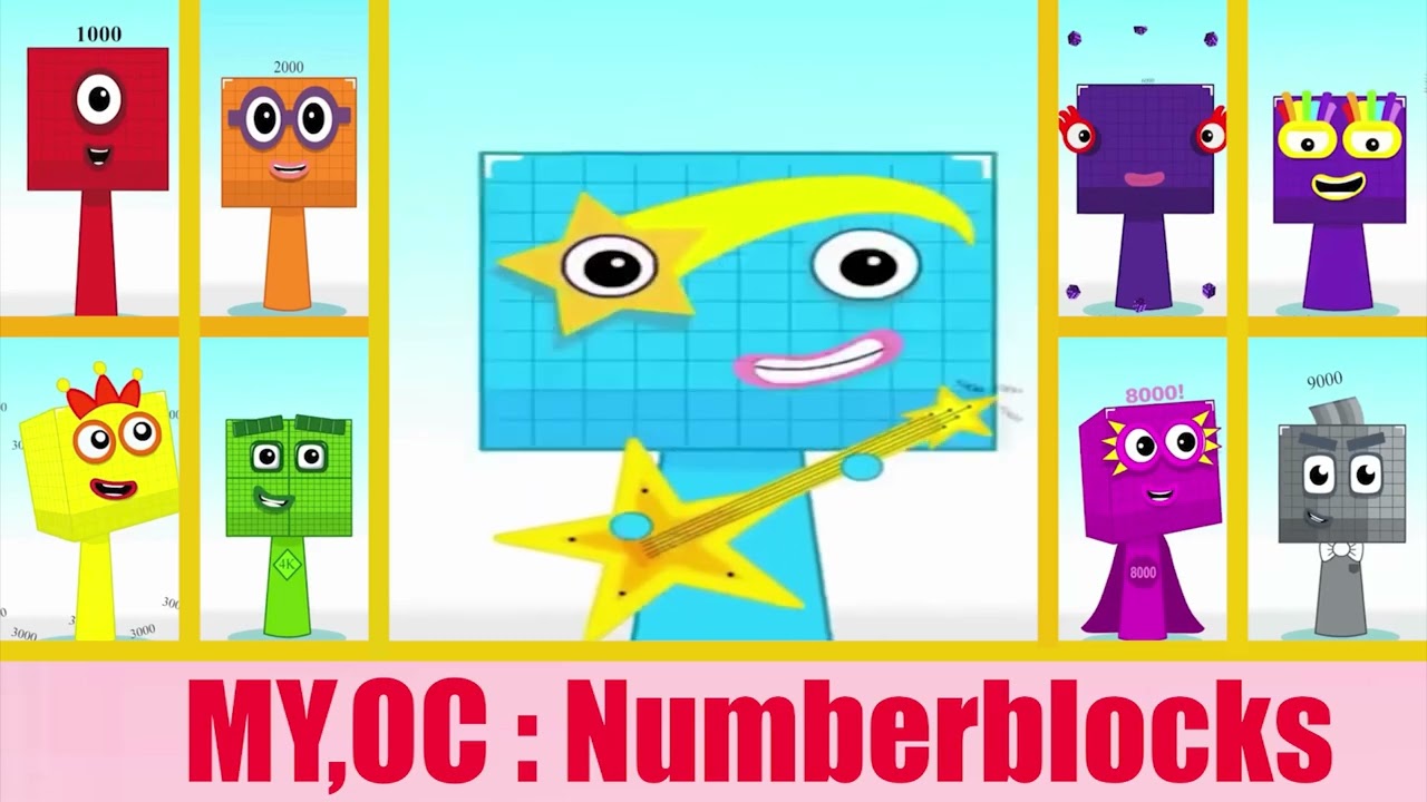 Sprunki OC : All NumberBlocks ONE THOUSAND ~ NINE THOUSAND Phase 1 to Phase 2  Animation PAS 1