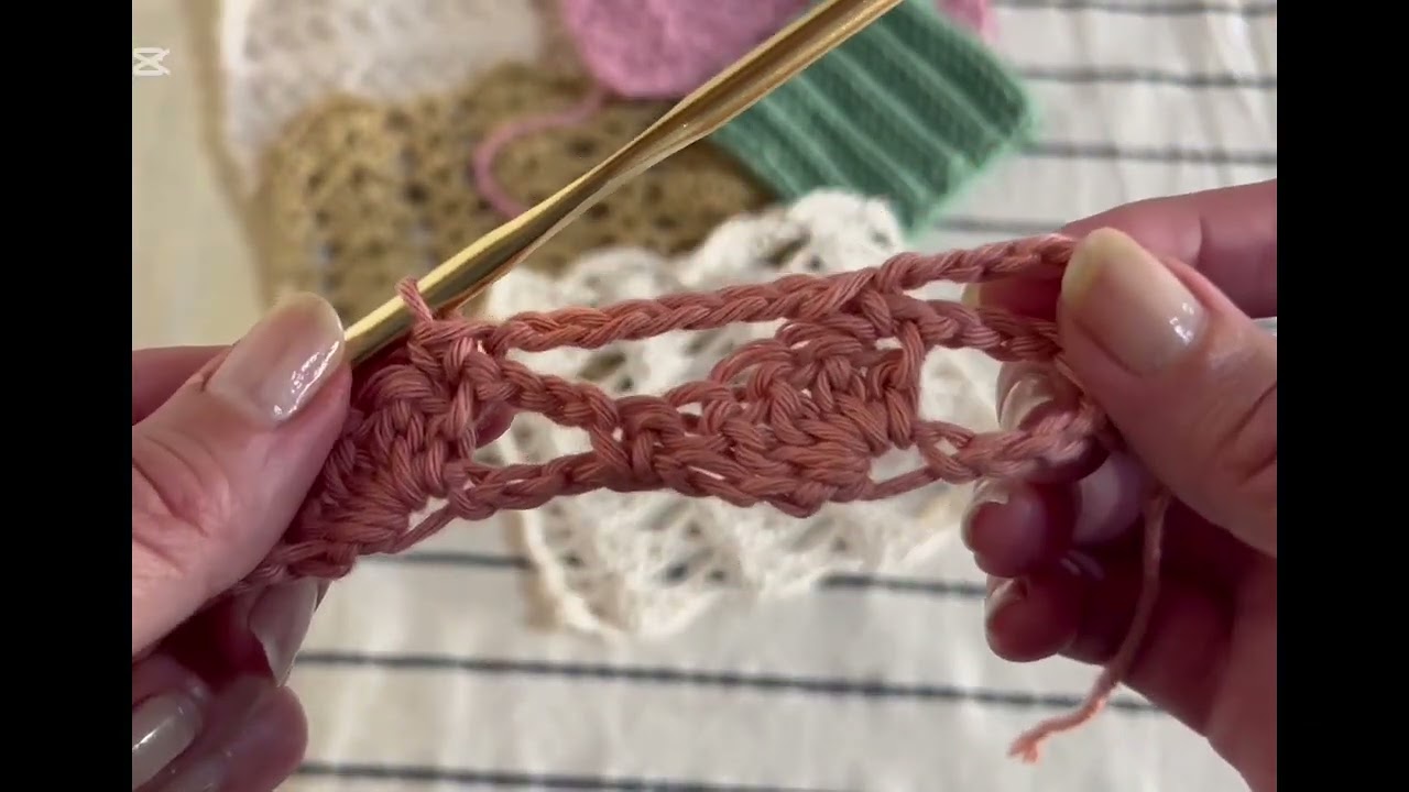 Desafio crochetero/ abanico inclinado