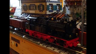 Dampflokomotive BR 78 (8w) von BlueBrixx, motorisiert. Am Videoende eine Probefahrt mit Tücken.