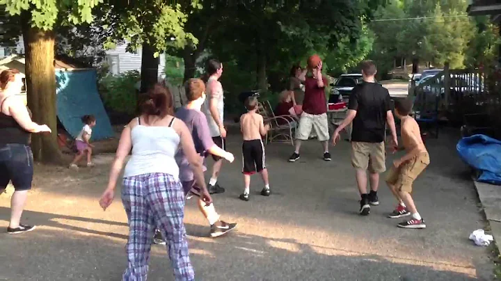 Family Basketball game at Aunt Lisa's house Part 1