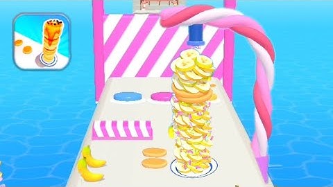 Pancake Run Max Level - All Levels Gameplay (iOS & Android) Walkthrough part 1