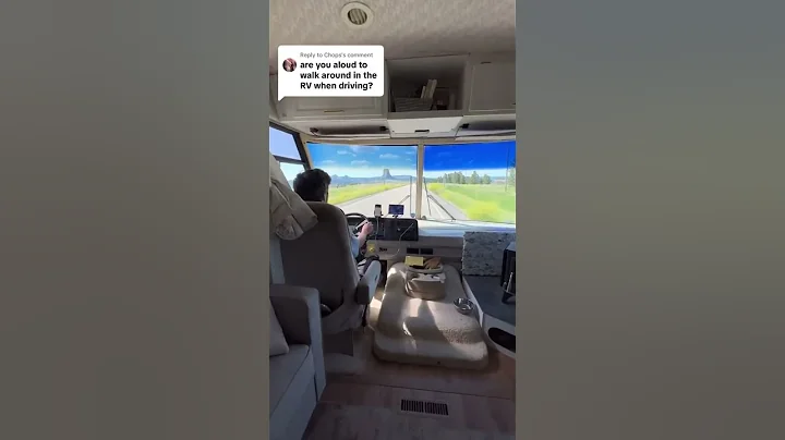 Are you allowed to walk around in an RV while driving? #rvlife #rvliving #campervan #rv #vanlife