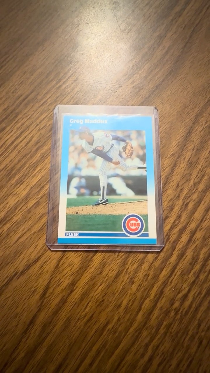 Card of the Day Fleer 1987 Update Baseball Greg Maddux RC - YouTube