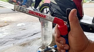 Alat Cuci motor Tanpa Menggunakan Listrik (nozzle spray). 