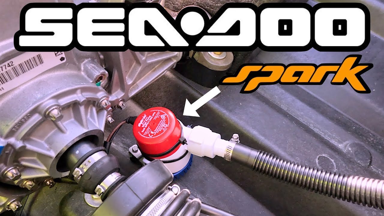 Sea Max Engine Installation How To Install Seadoo Spark Bilge Pump - YouTube