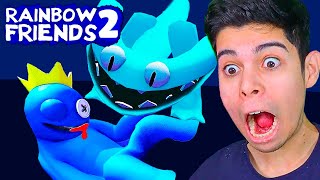 🔵 RAINBOW FRIENDS 2 É MUITO ASSUSTADOR! (JOGO COMPLETO!)