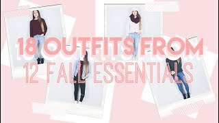 18 Casual Fall Outfits from ONLY 12 Clothes! // STARBUCKS GIVEAWAY ♡ by elorabee 1,976 views 6 years ago 1 minute, 38 seconds
