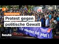 heute 19:00 Uhr 5.5.24 Proteste gg politische Gewalt, CDU-Parteitag, Orbán-Herausforderer (english)