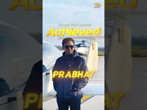 A well-earned milestone. Congratulations, Prabhat, on receiving your Private Pilot License #Aviacons