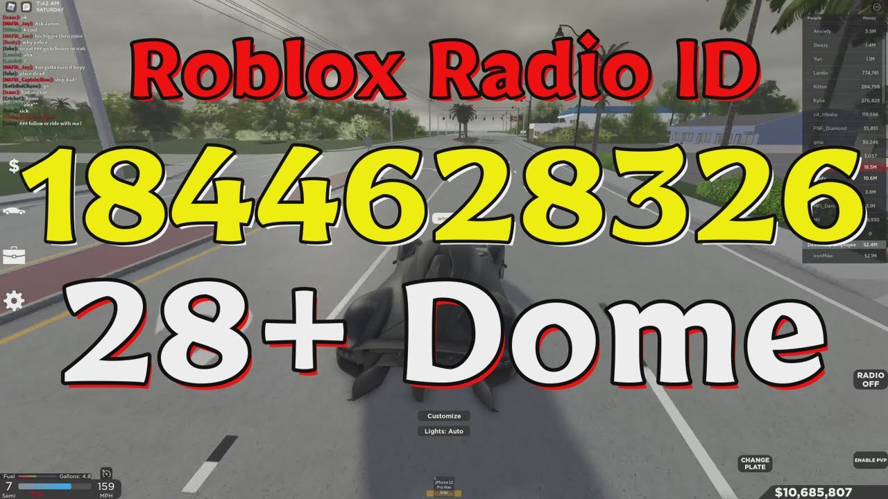 Dome Roblox Radio Codes/IDs YouTube