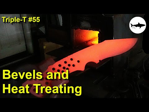 Triple-T #55 - Beginner knife making series - Grinding Bevels and Heat Treating