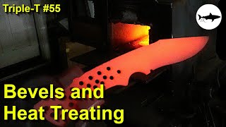 Triple-T #55 - Beginner knife making series - Grinding Bevels and Heat Treating