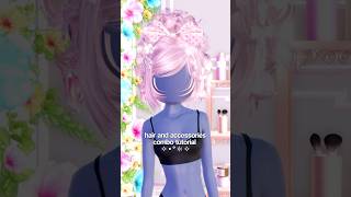 Requested hair and accessories combo tutorial🥰 #dresstoimpress #fyp #roblox #dti #robloxfyp #shorts