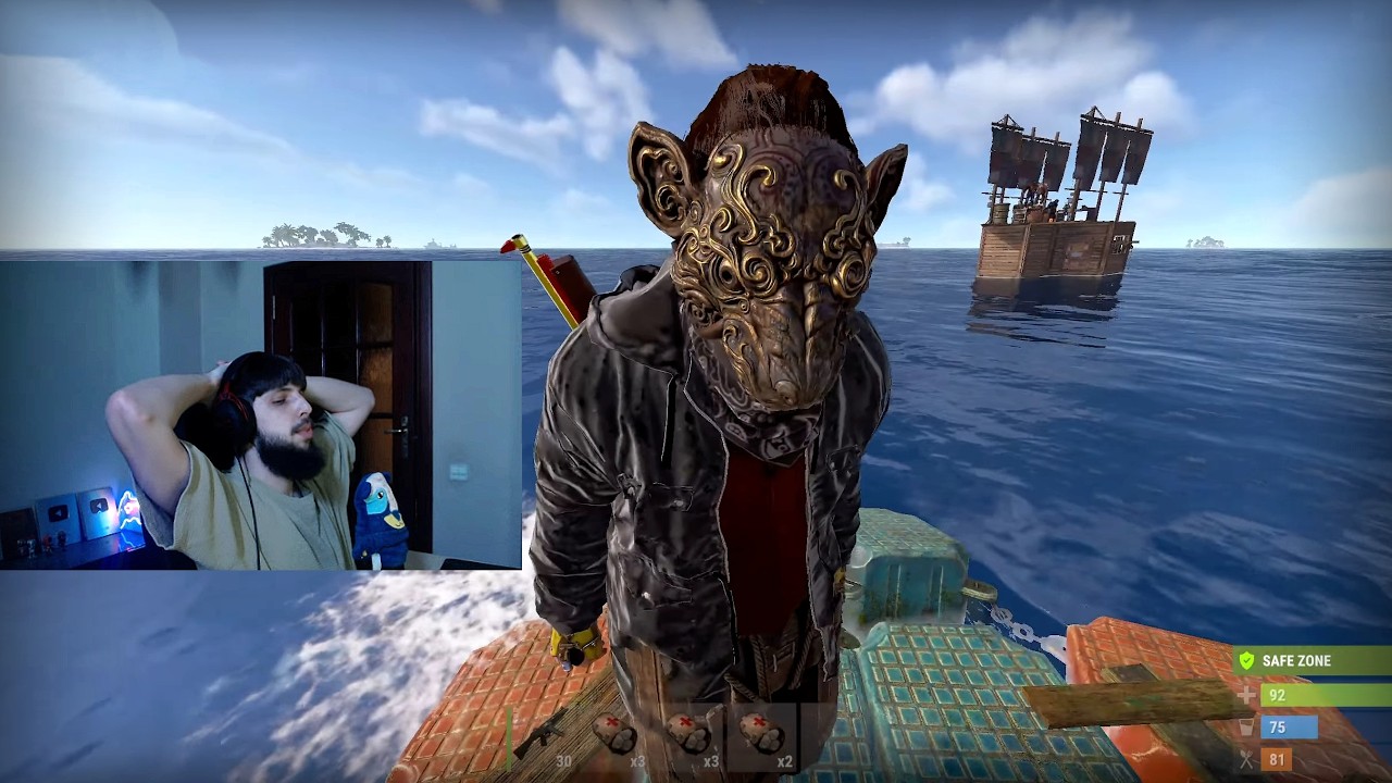 СТАРТ БЗДЕНА ПРОТИВ СТРИМЕРА в ГЛУБОКОМ МОРЕ в РАСТ/RUST