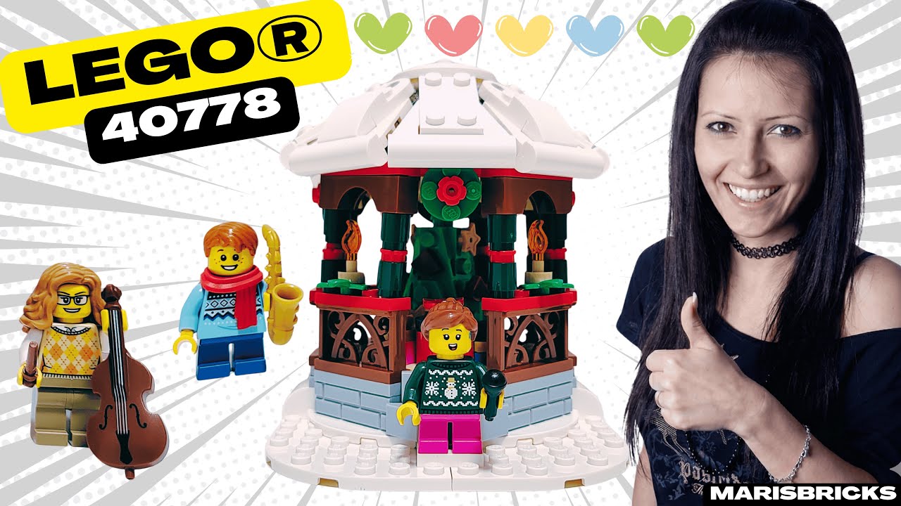 Christmas Carols in the Snow! 🎶❄️ LEGO 40778 Winter Gazebo