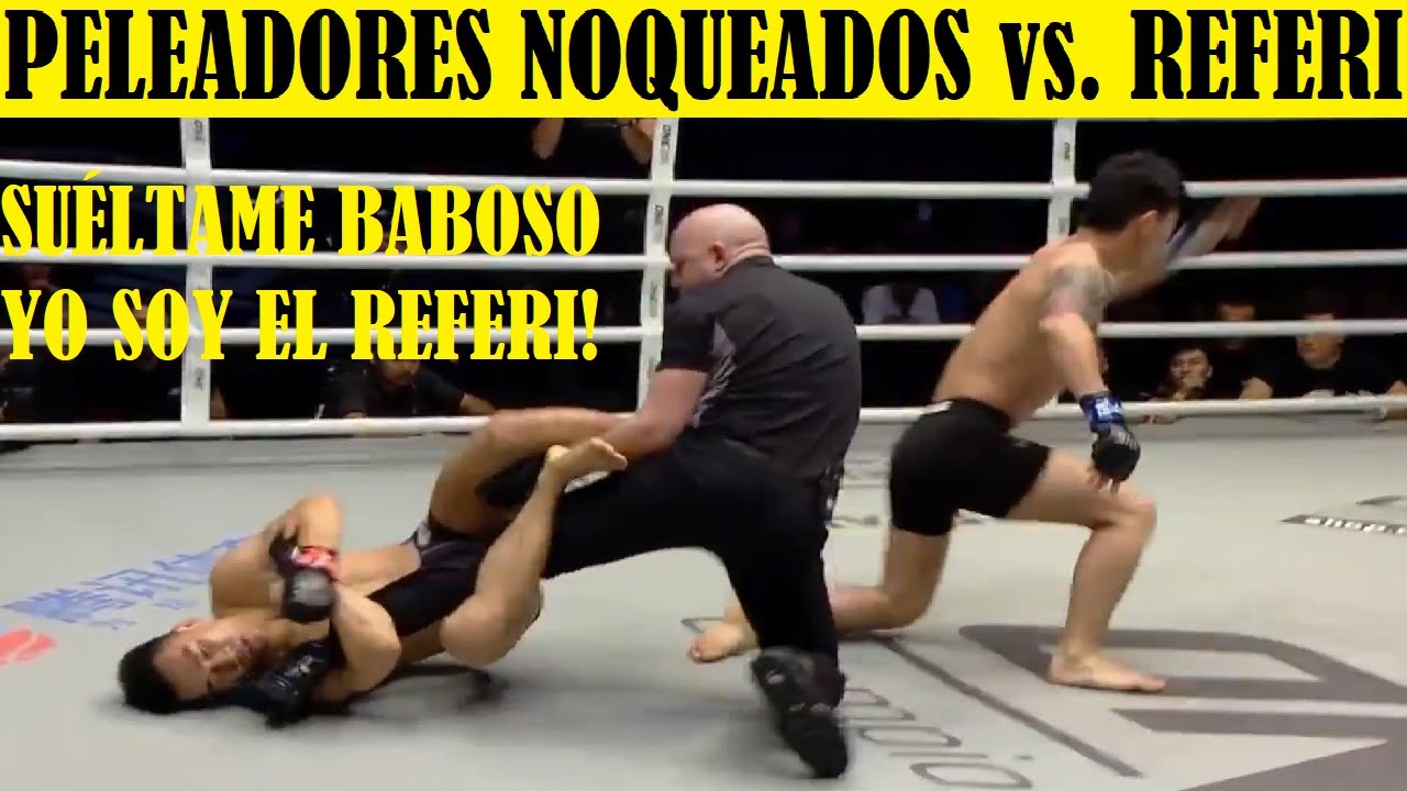 Top 10 Peleadores Desorientados Que Atacaron Al Referi YouTube