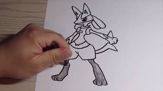Lucario Coloring