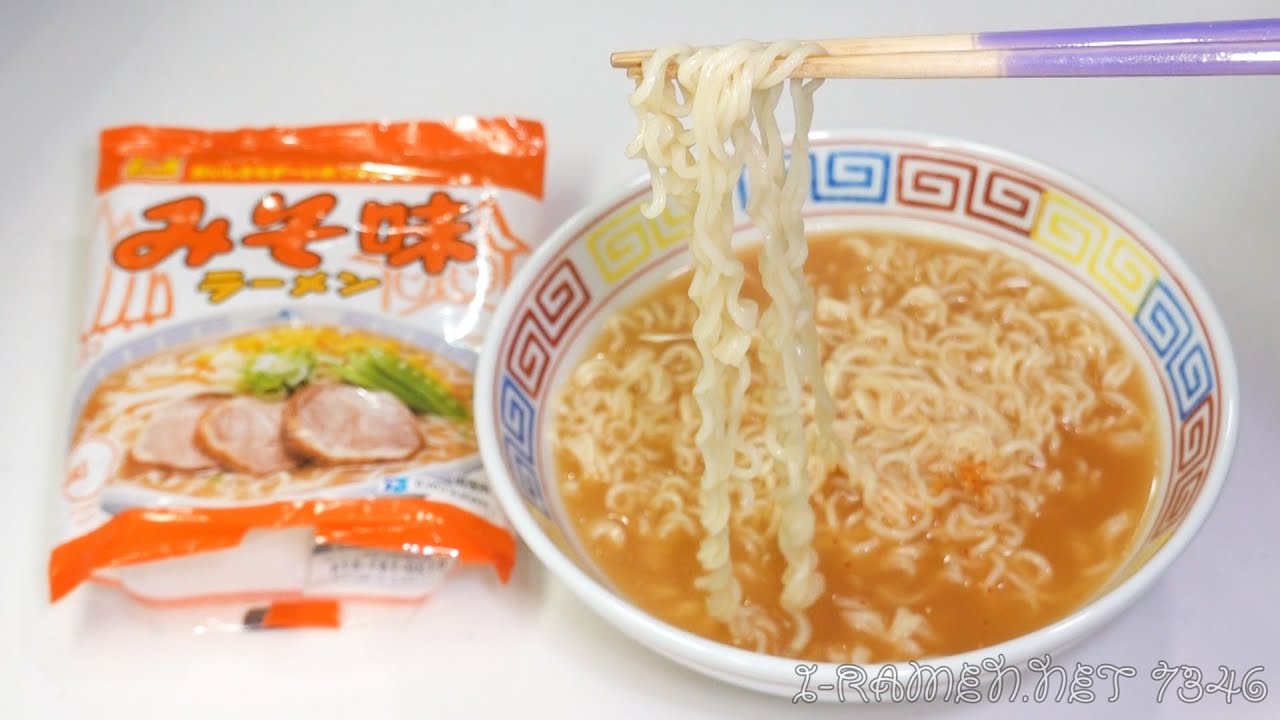 No.7346 マルちゃん みそ味ラーメン（北海道） - YouTube