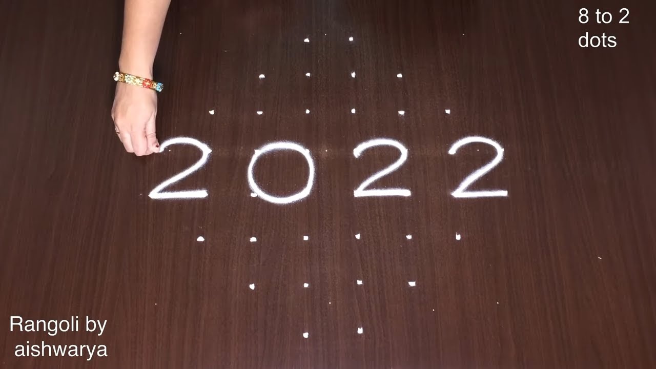 New Year Rangoli 2022