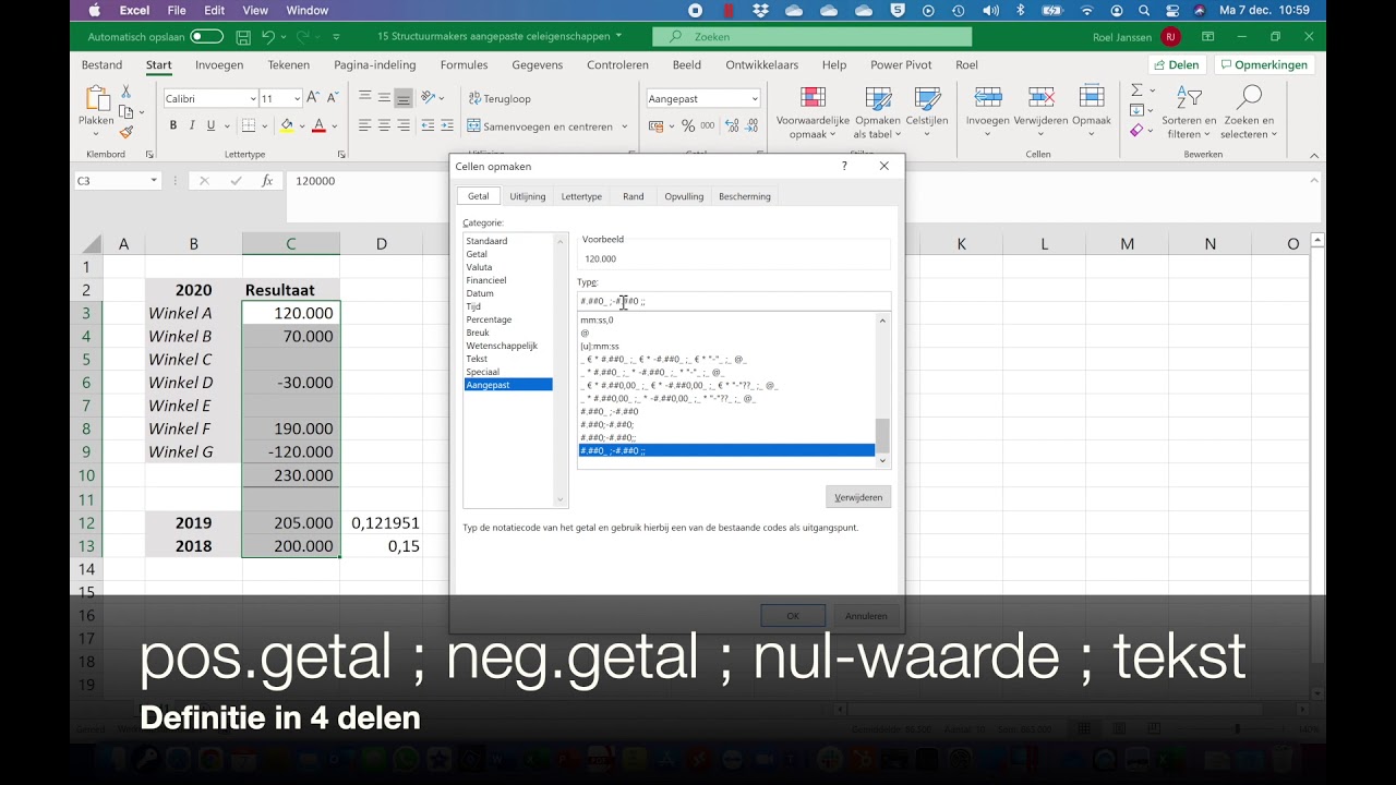 Aangepaste Celeigenschappen