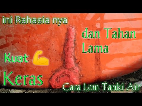 cara menambal ember plastik yang bocor. 