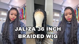 BOHO TANGLE LESS WIG INSTALL Ft. JALIZA HAIR | HUMAN HAIR CURLS HUMAN HAIR BABY HAIRS| WIG INSTALL