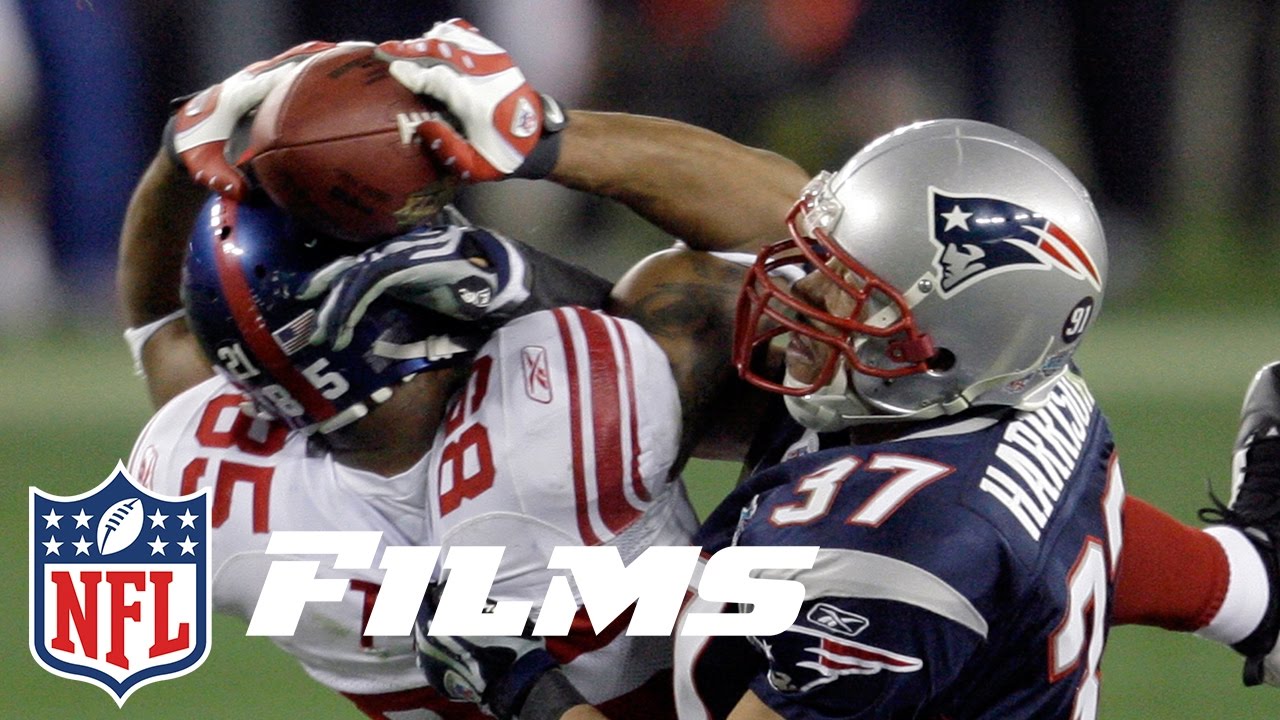 1 David Tyree S Helmet Catch In Super Bowl Xlii Top 10 Greatest Catches Of All Time Nfl Youtube