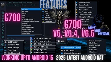 G700 V6.5 |g700 V5 |G700 | WORKING ON UPTO ANDROID 16 STABLE |LATEST RAT g700V6.5 |g700 V6.4 |g700