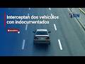 Interceptan dos vehículos con indocumentados
