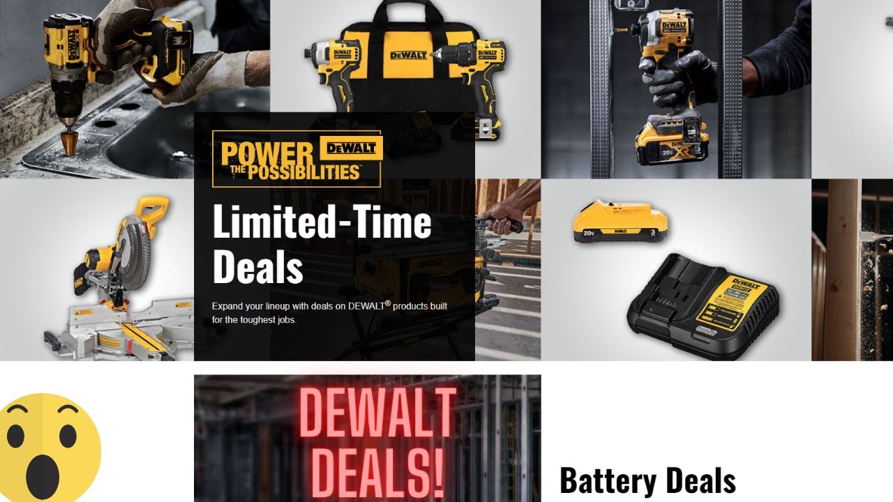 Dewalt Tools Holiday and Black Friday Online Deal Guide! YouTube