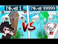 MINECRAFT: CASA ALTA NOOB vs CASA ALTA PRO 😱⚔️ BATALLA DE SKYBLOCK RETO con FRANCISCOGAMES