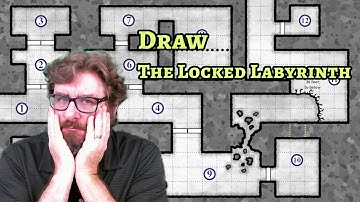 How to Draw The Locked Labyrinth - D&D Encounter Maps Using GIMP